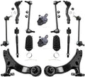 Detroit Axle - FWD Front End 14pc Suspension Kit for 2001 2002 2003 Toyota Highlander, 2 Lower Control Arms 2 Lower Ball Joints 4 Front Rear Sway Bars 4 Inner Outer Tie Rods 2 Boots Replacement