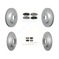 Transit Auto - Front Rear Coated Disc Brake Rotors And Semi-Metallic Pads Kit For Honda Civic Acura ILX KGS-100763
