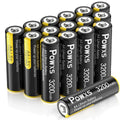 POWXS AA Lithium Batteries, 16 Pack 1.5V Lithium Iron Double A Batteries 3200mAh Super Capacity for High Drain Device¡¾Non-Rechargeable¡¿