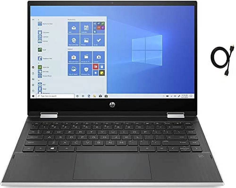 HP 2023 Pavilion x360 14 FHD IPS Touchscreen Premium 2-in-1 Laptop, 11th Gen Intel 4-Core i5-1135G7 Upto 4.2GHz, 16GB RAM, 1TB PCIe SSD, Windows 11 Home + HDMI Cable, Silver