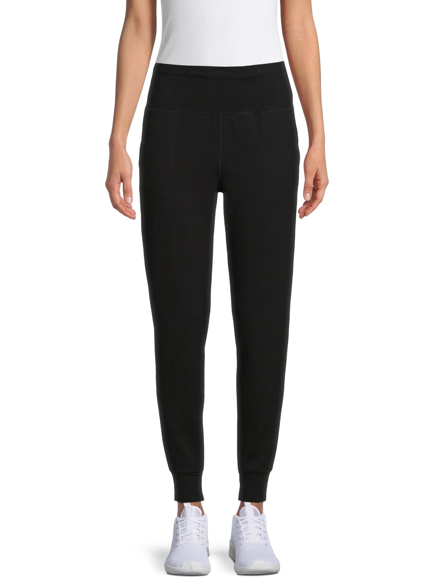 Athletic Works Women¡¯s Stretch Cotton Blend Jogger Pants with Pockets