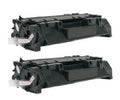 PrinterDash Compatible MICR Replacement for LaserJet P2050/P2055/P2055D/P2055DN/P2055X Toner Cartridge (2/PK-6500 Page Yield) (NO. 05X) (CE505XC_2PK)