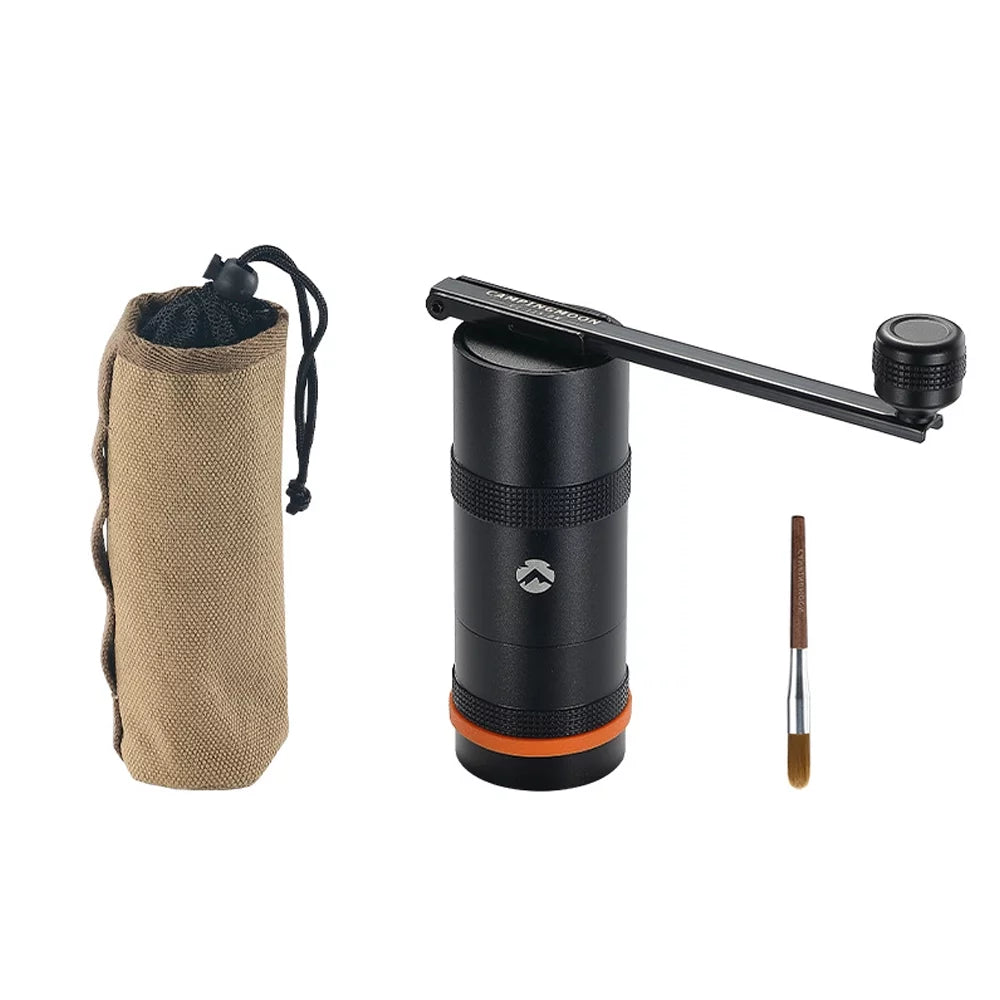 Compact Manual Coffee Grinder Stainless Steel Conical Burr for Camping Adventures