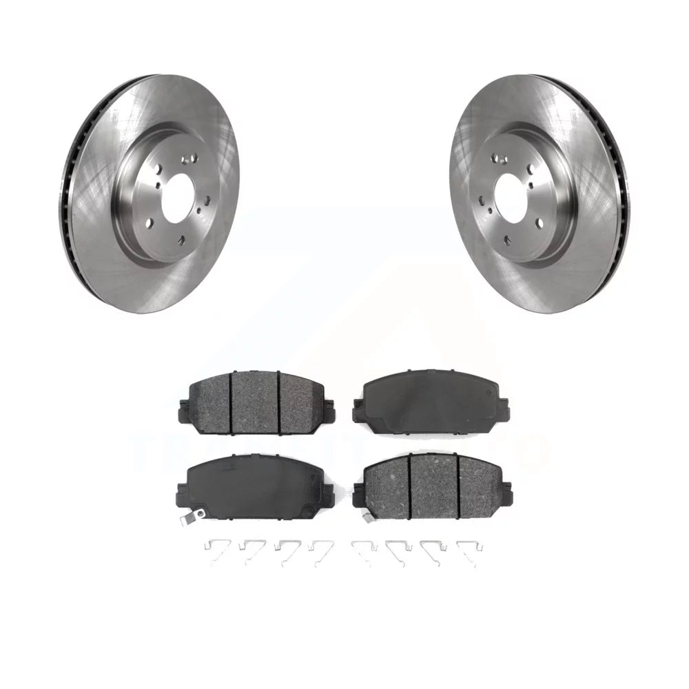 Transit Auto - Front Disc Brake Rotors And Semi-Metallic Pads Kit For Honda CR-V K8S-102774