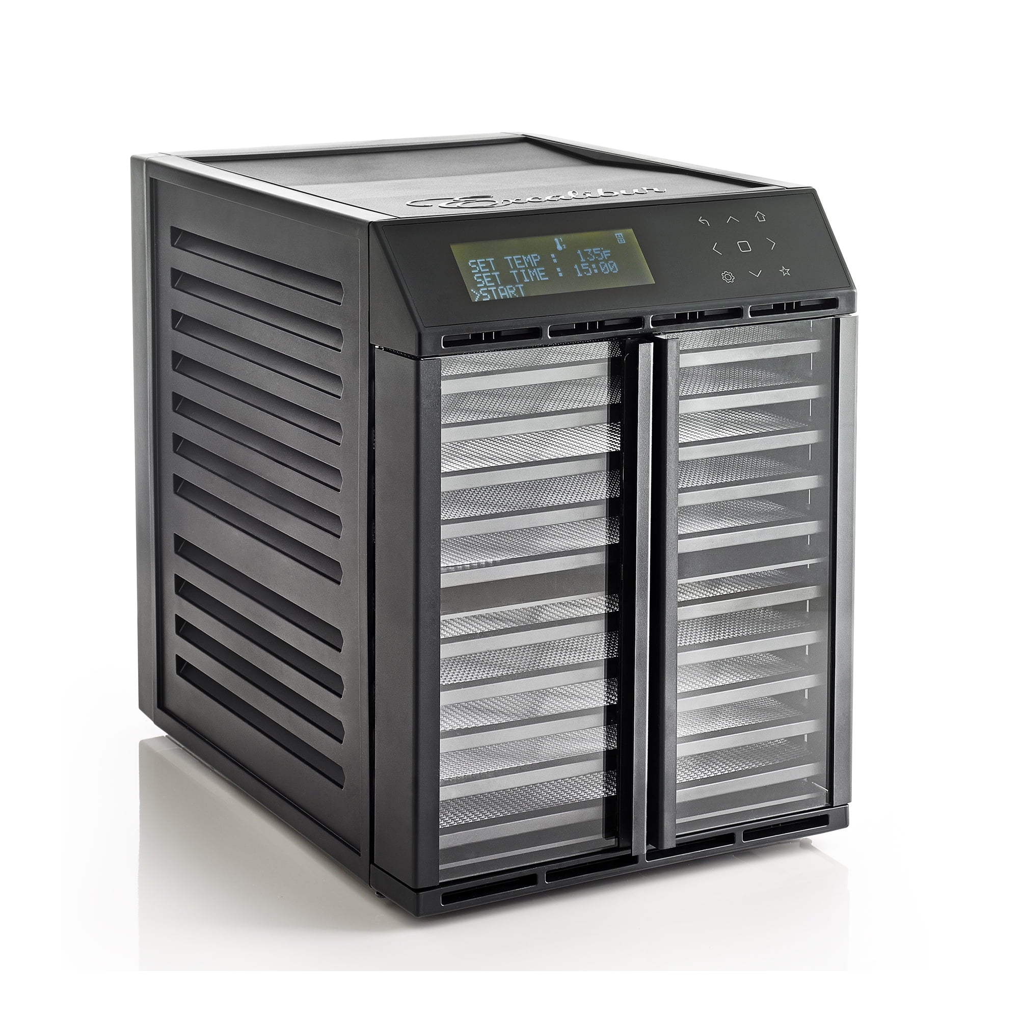 Excalibur 10-Tray Dehydrator; 99-Hour Timer, 9.3 Sq/Ft. Drying Space, 2 Zone, 2 Timers with 2 Temperature Settings, Black Finish, Preserve It Naturally Download