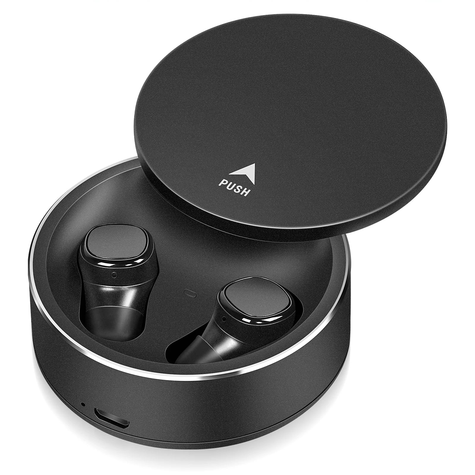 UrbanX X7 Sports True Wireless Earbuds 5.0 IPX5 Waterproof Touch Control Earbuds with Mic Earphones in-Ear Deep Bass Built-in Mic Bluetooth Headphones For ZTE Quartz - Black
