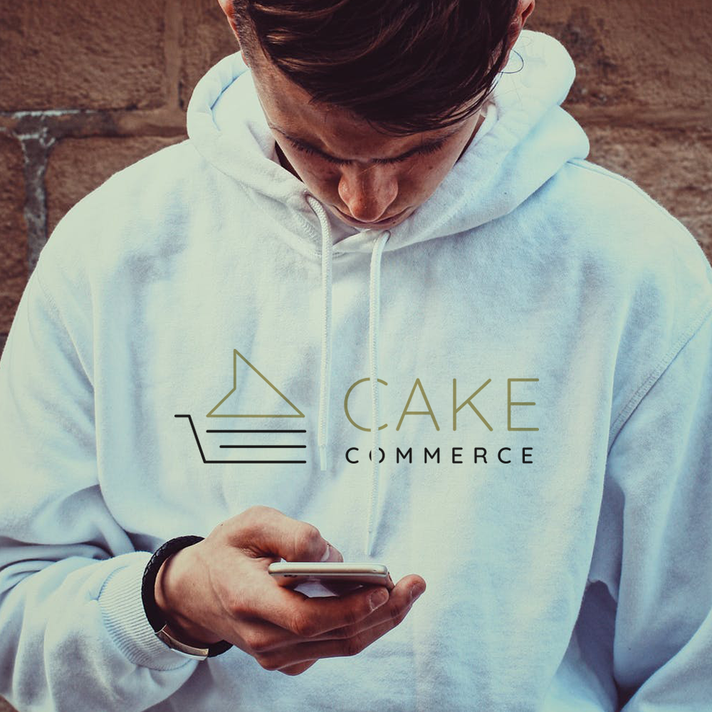 CAKE Commerce White Hoodie Sweatshirt